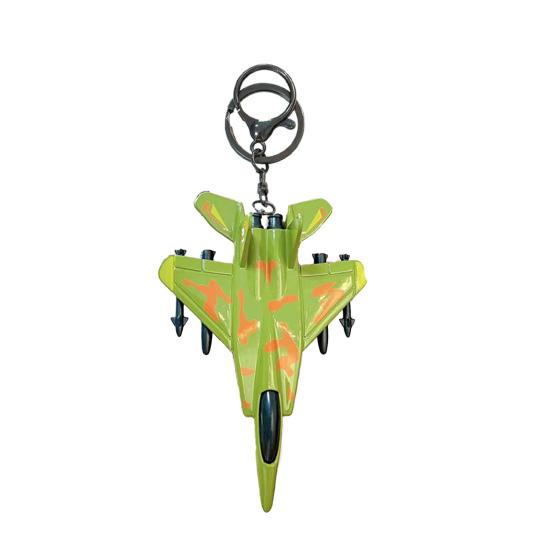 Combat Aircraft Keychain Pendant Small Portable Design Cartoon Shape Airplane Shape Key Charm Keys Stress Relief Toy
