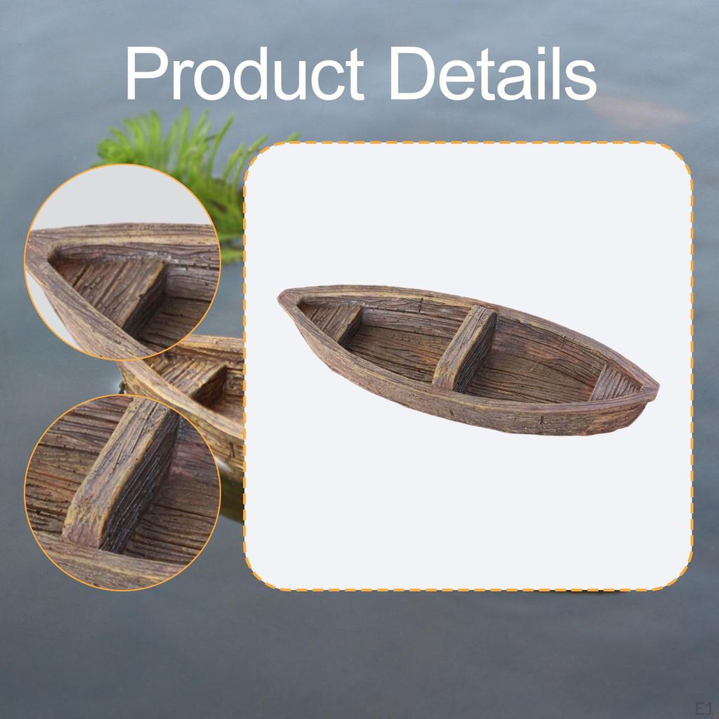 Aquarium Floating Boat Ornament, Durability, Versatile, Decorative, Fish Tank Decor