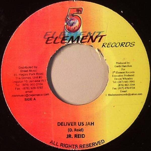 

7inch Record JUNIOR REID - Deliver Us Jah NONE 5th Element Rec Jamaica Reggae, Ska & Dub Used