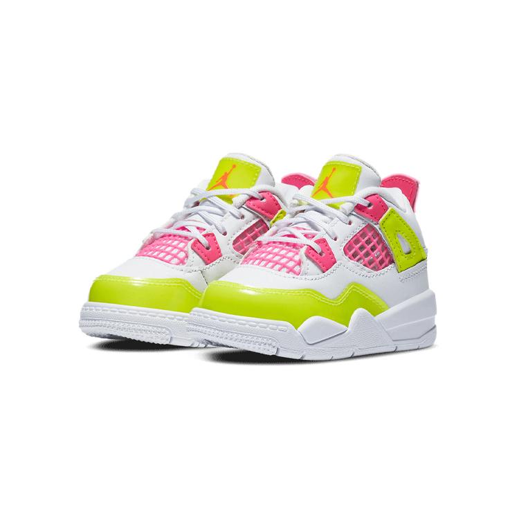 Jordan 4 Retro Bianco Limone Rosa TD CV7807-100