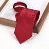 Fashion Versatile Casual Men'S And Women'S Red Aya Curly Man Business Dress Groom Wedding Korean Version 8Cm Hand-Patterned Tie