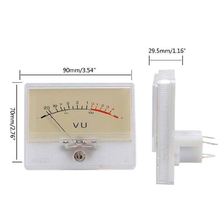 High Precision- VU Meter Digital Amplifier Pointer Type Analog- Audio DB- Sound