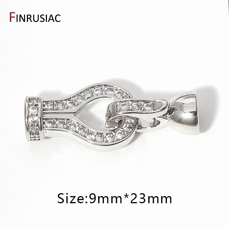 

18K Gold Plated Brass With Zircon Pearl Clasps Connector,Lock For Jewelry,Necklace Clasps Fasteners For Jewelry Making Supplies 1 piece