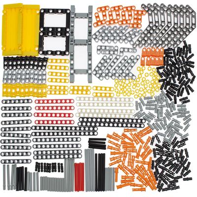 Habow 420 Pieces Technic Parts Pin Connectors Compatible with Lego Technic Technic Beams Frames Plates Lift Arms Wheels Tires and More MOC