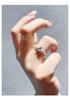 S925 Sterling Silver Blue Butterfly Open Ring: Women's Fashionable High-End Index Finger Accessory