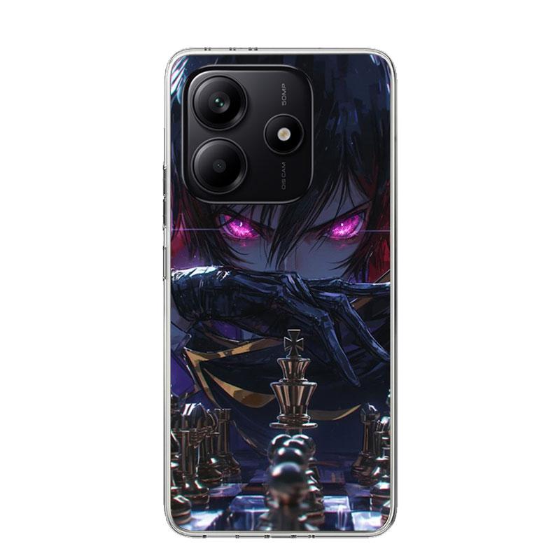 Code Geass Anime Phone Case For Xiaomi Redmi Note 15 14 13 12S 12 Pro Plus 11S 11E 11 11T 10S 10 Art Soft Pattern Cover Redmi No