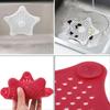 2Pc TPR Sewer Star Outfall Strainer Kitchen Bathroom Sink Filter Anti Blocking Floor Drain Hair Stopper Catcher