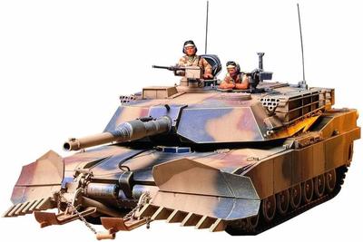 Tamiya Military Miniature Series 158 Army Tank M1A1 Mine Plow Plastic Model 35158 1/35 No. U.S.