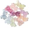 10Pcs Plated Color Acrylic Beads Cartoon Cute Rabbit Violent Bear Bead For DIY Bracelet Phone Chain Keychain Jewelry Ornament
