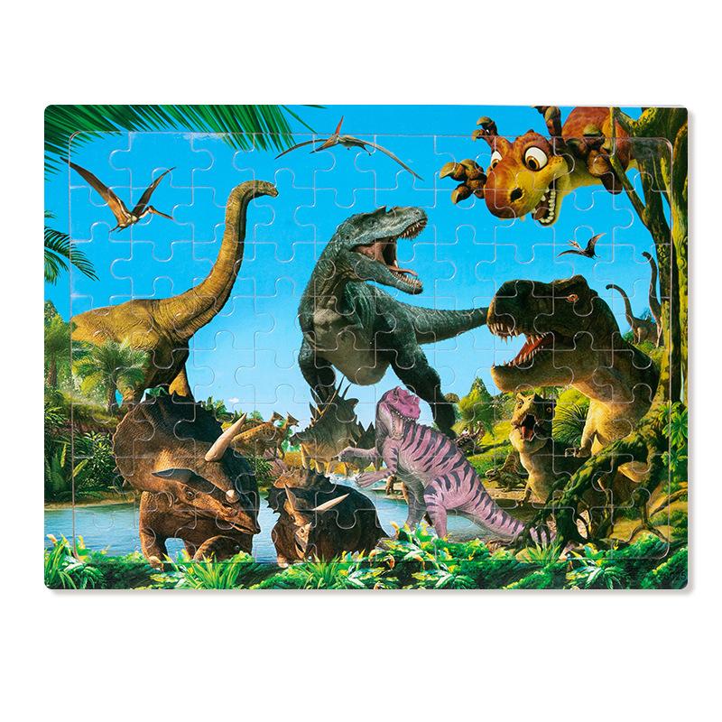 Wooden puzzle children animal cartoon fairy tale plane puzzle baby early education puzzle building block toy