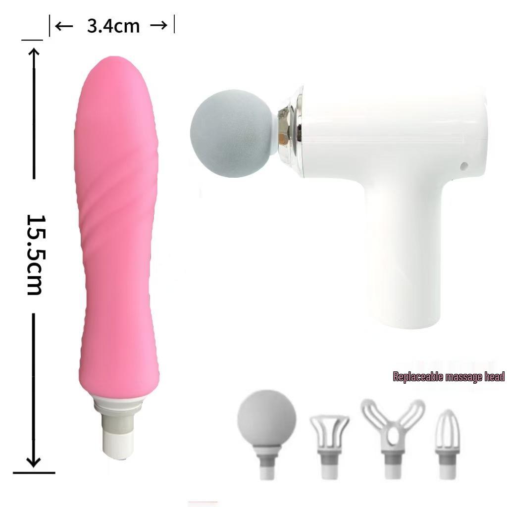 Wielofunkcyjny silikonowy adapter głowicy masującej do pistoletu do masażu tkanek głębokich - Cichy i kreatywny design