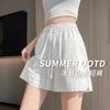 White Ice Silk Yamamoto Quick-drying Shorts for Women's Summer New Wear Casual Loose Five-point Sports Wide-leg Pants