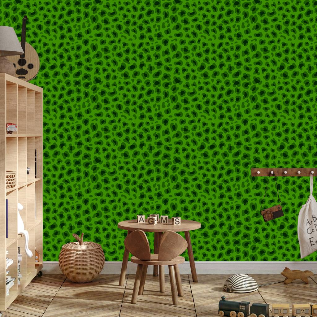 Green Leather and Bottle Green Wallpaper 50x1000