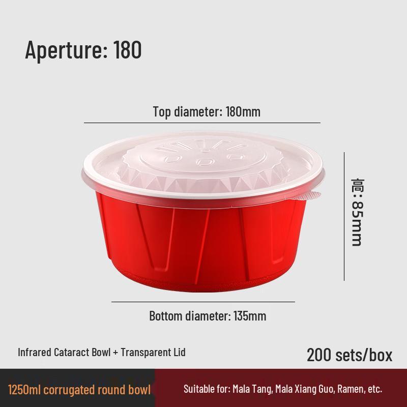 Disposable Corrugated Round Meal Bowls