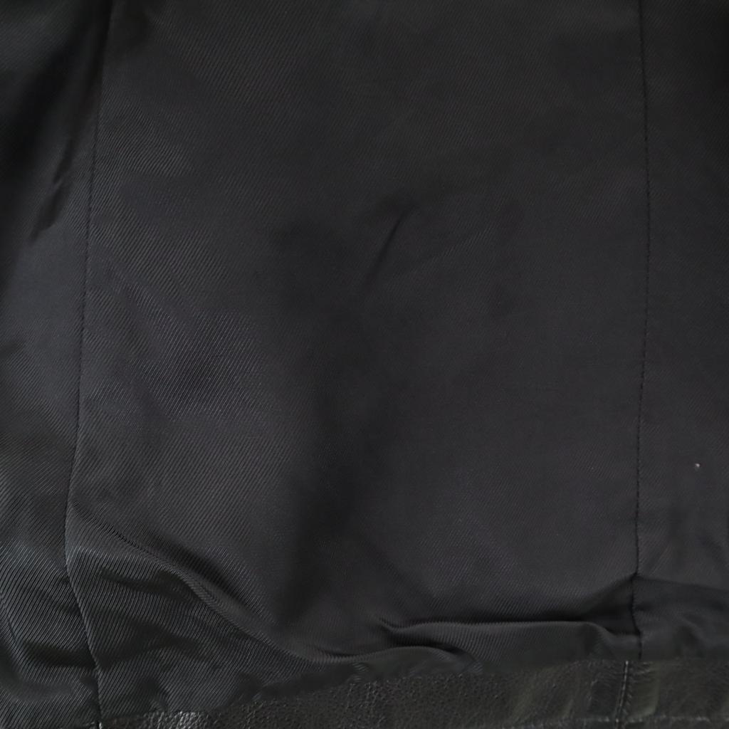 LITHIUM HOMME Made In Japan Cowhide Leather Single Riders Jacket 44 Black Men's Used