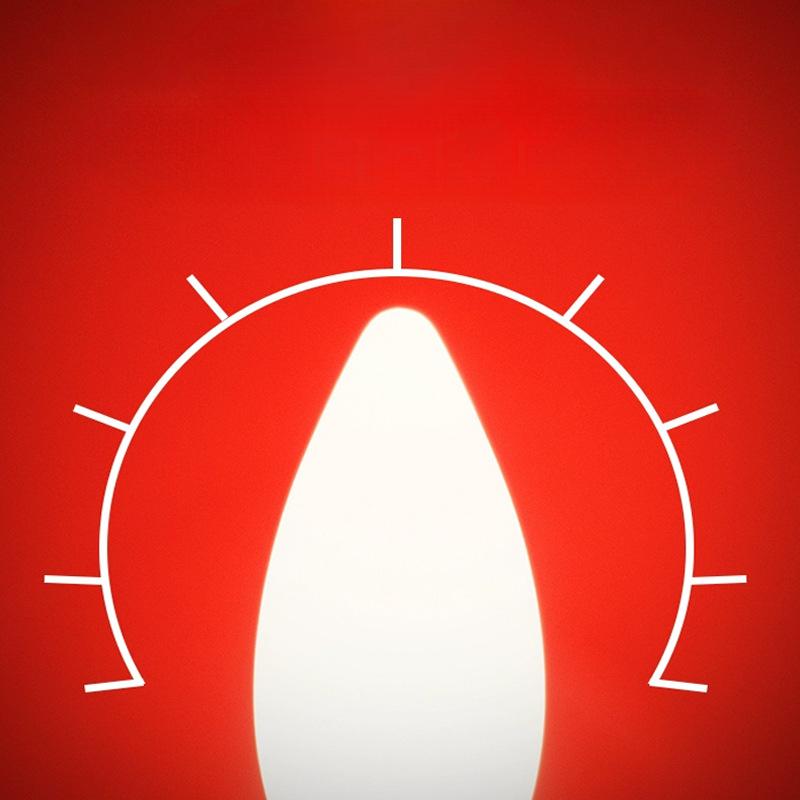 5/10Pcs Altar Bulbs E12/E14 Red Candle Buddha Temple Bead Decorative Lamp LED Candle Bulb