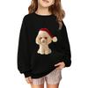 Children's Fashionable Casual Long-sleeved Loose Christmas Print Pullover Sweatshirt