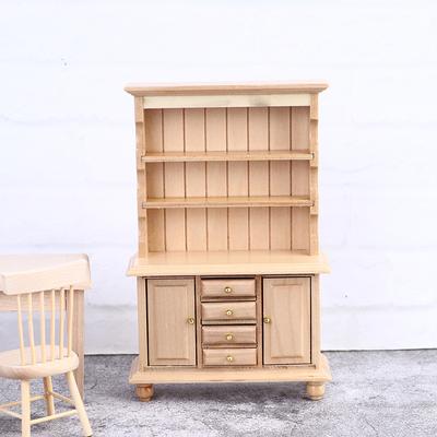 1:12 Puppenhaus Miniatur Holz Display Schrank Regal Schrank Dekoration bemalt
