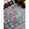 1pcs Colorful 3D Floral Nail Art Sticker Self-Adhesive Flower Decals For DIY Manicure, Home Or Salon Decoration, For Women Girls Nail Art Supplies