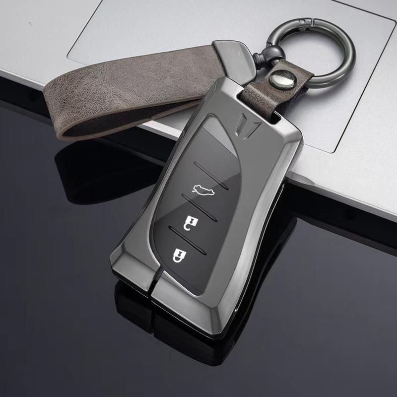 För Lexus NX ES UX US RC LX GX IS RX 200 250h 350h LS 450h 260h 300h UX200 Metallnyckelfodral Skydd Nyckelring