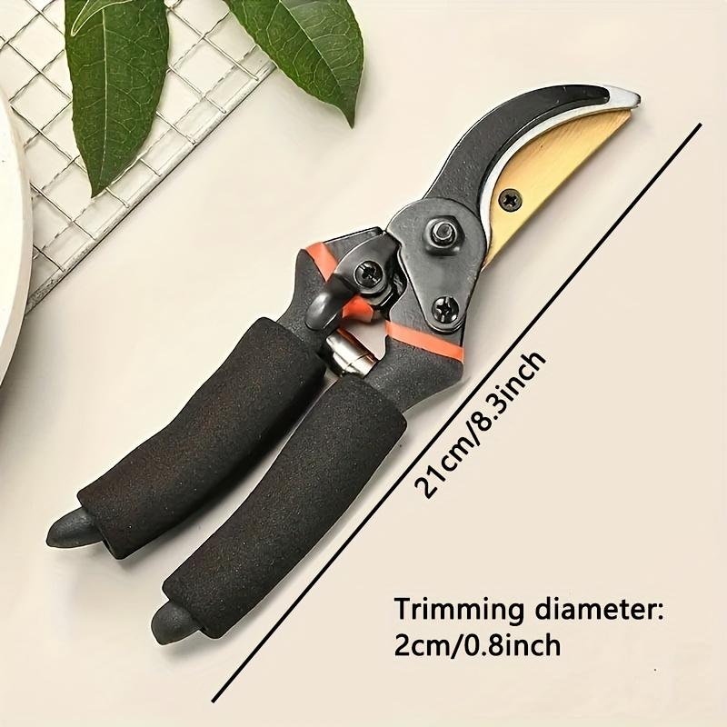 

Сверхпрочные садовые ножницы из стали SK5 с нескользящими рукоятками - Острые лезвия для обрезки толстых веток, фруктовых деревьев и садов - Ручной садовый инструмент 1pc