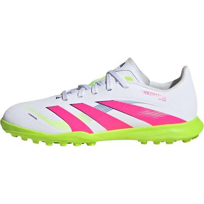 PREDATOR LEAGUE Rutschfest Abriebfest Niedrig geschnitten Kinder Fußballschuhe Weiß Rosa Unisex Sneaker ID3801