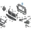 BMW 4-serie G22/G23 Främre Bumper Luftintagskanal Kylare 51745A32054