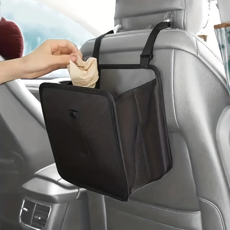Foldable Car Trash Bin Storage Box, Seat Back Storage Box, Large Capacity Car Suspension Waterproof and Leak Proof Trash Bin Storage Bag