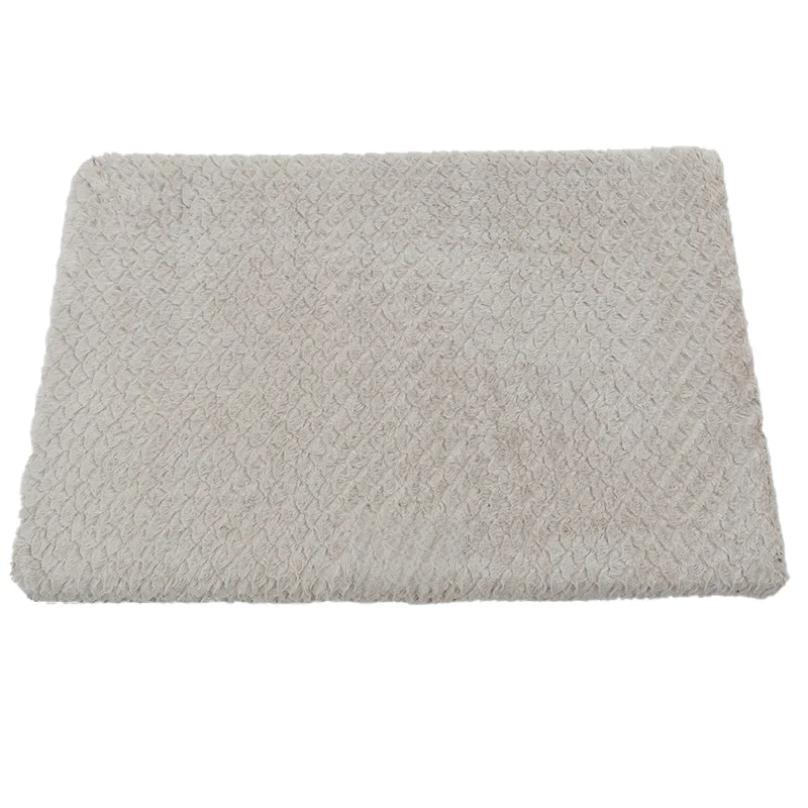 3D Foam Pet Bed With Removable Washable Faux Fur Cover Orthopedic Waterproof Dog Bed For Crate Anti-Slip Bottom Dog Bed Retail