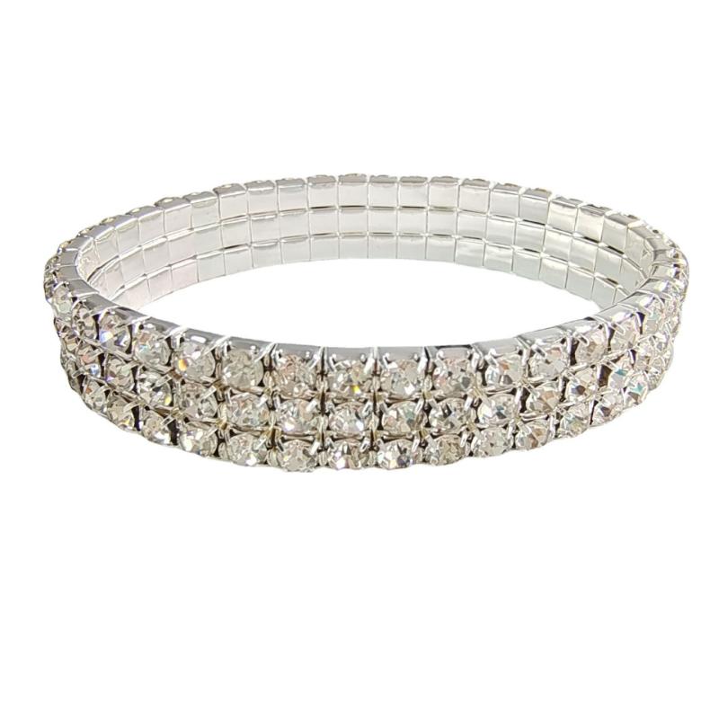 Europe and the United States  Bracelet, Simple INS Style Girl Row Bracelet Female 8 Row Diamond Shiny Combination