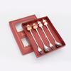 Cartoon Christmas Tree Stainless Steel Dessert Cutlery Set: Cute Fruit Fork & Spoon Gift