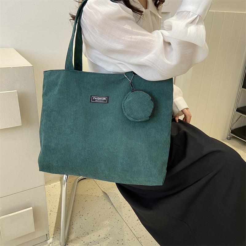 Trendy Summer 2023 Canvas Tote Bag Stylish Casual Shoulder Bag For Women