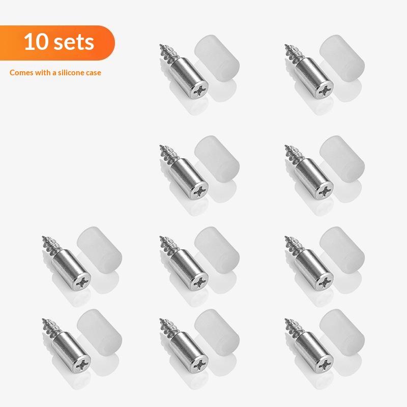 10/50 Sets Regalbodenträger mit Hülse Selbstschneidende Schrauben für Küchenschrank Laminatboden Haus Holzbearbeitungsprojekte