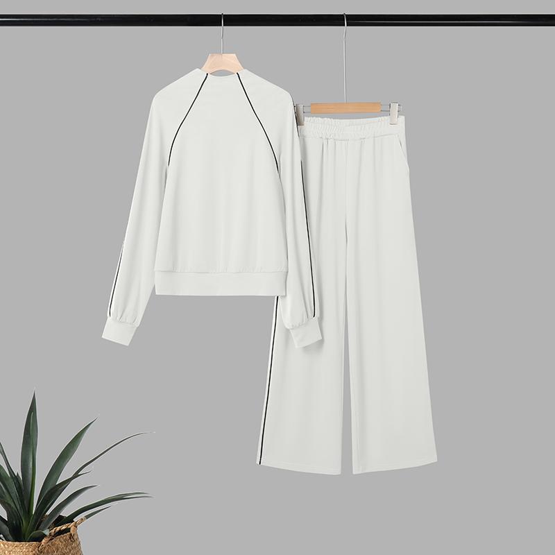 ZANZEA Bluză și pantaloni cu mânecă lungă pentru femei Seturi de costume casual din două piese