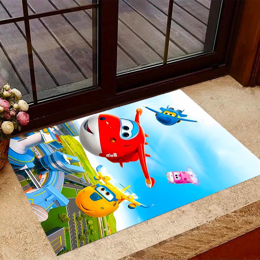 Train Adventure Journey Themed Anti-Slip Rugs - Polyester Home Decor, Suitable for Bedrooms, Living Rooms, Doorways, Studios, and Decorations