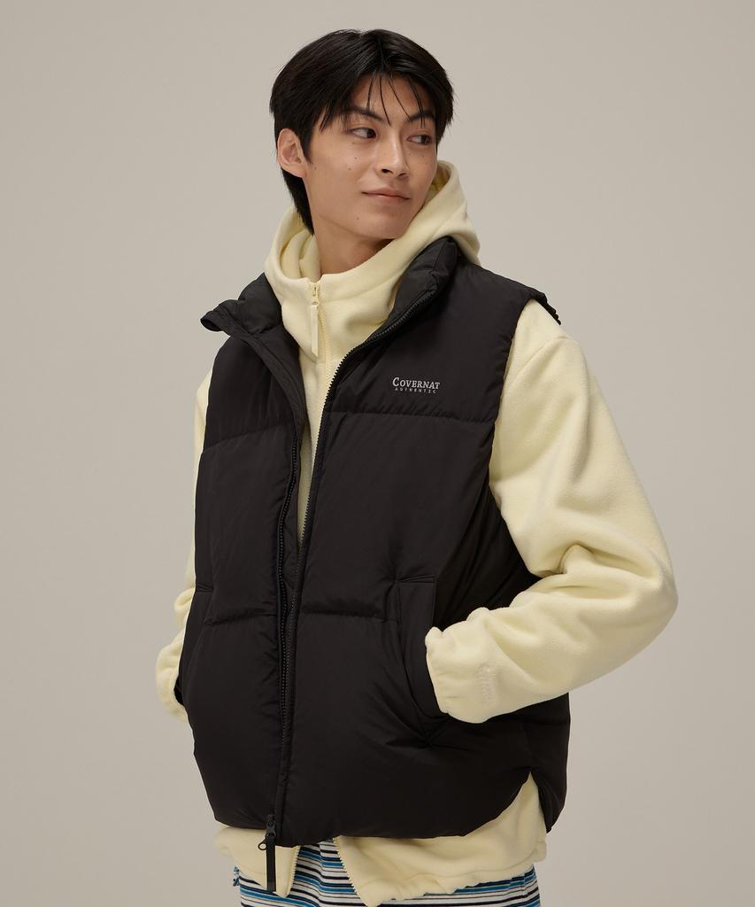 COVERNAT Rds Civic Cotton Fill Down Vest Black