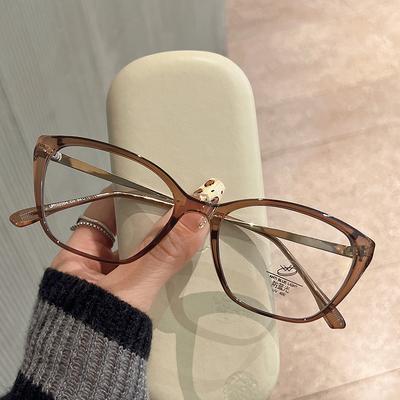 Material Man Glasses Frames Cat Eye Shape Anti Blue Light Woman Glasses Eyeglass Frames For Women