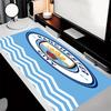 Manchester City Fußballclub Thema Premium Rutschfestes Mauspadd mit Genähten Kanten, Strapazierfähiges Gummi-Material, für Schreibtisch & Gaming Tolle Geschenke