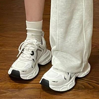 Dad Shoes Women Sneakers Summer Mesh Breathable Korean Style All-match Student Running Shoes Women