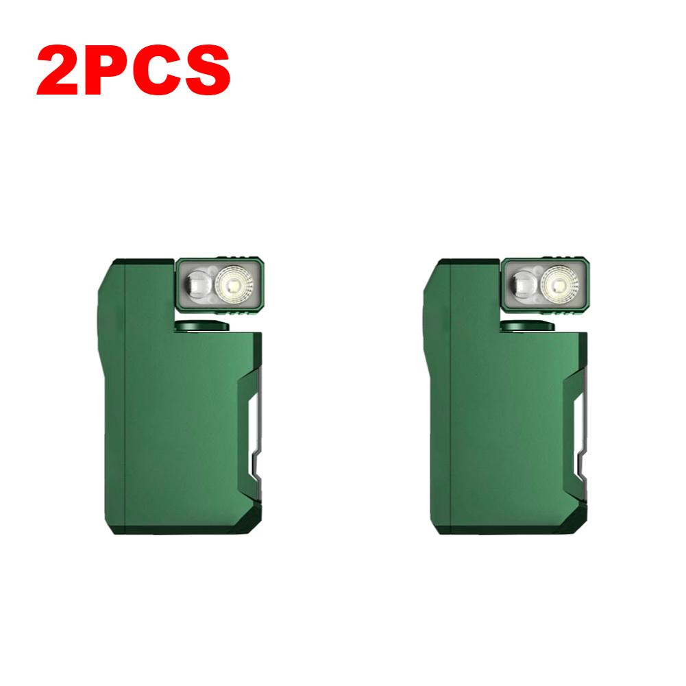 Mini Flashlight LED Rechargeable Compact Torch Camping Lighting Flexible 180° Rotatable Head And Clip Outdoor Emergency Torchs