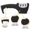 3-level Sharpener Manual Knife Sharpener Kitchen Knife Sharpener with Non-slip Base