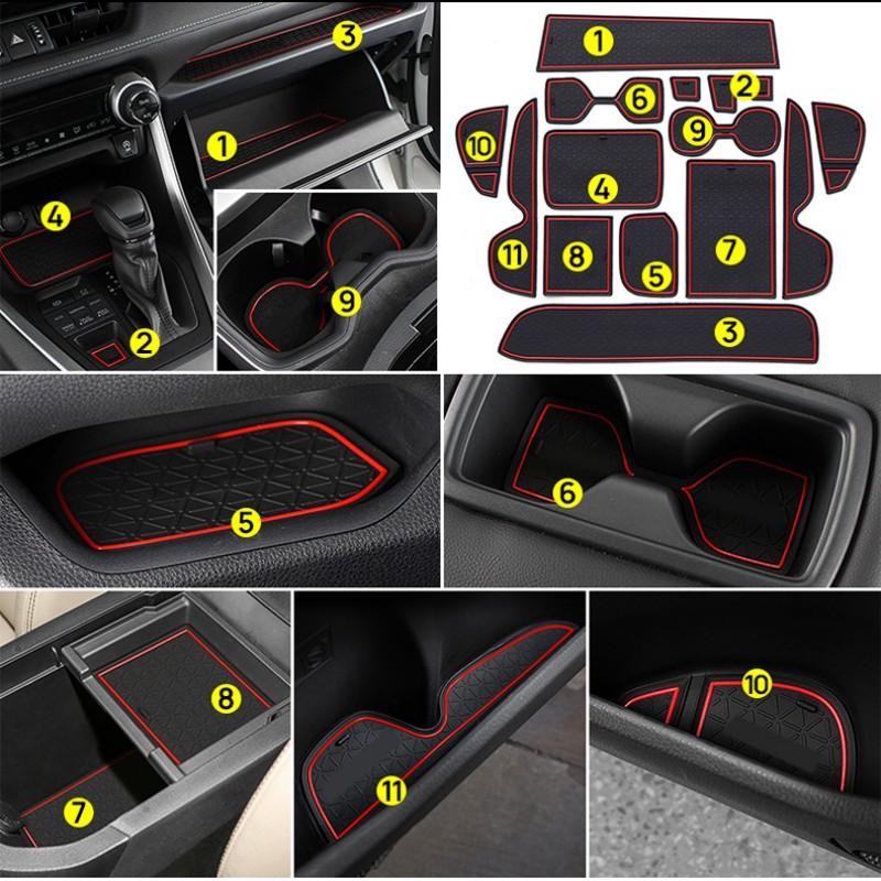 Pentru Toyota RAV4 XA50 2019 2020 2025 2025 2025 RAV 4 Hibrid Mașină Covoraș Antiderapant Pad Fante Uși Fante Portiere Suport Pahar Accesorii Auto