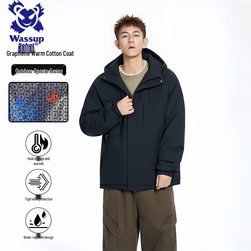 

Wassup Sohot Men s Winter Padded Outdoor Jacket L
