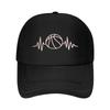 Basketball Pulse Sports Symbol Design Mesh Baseball Cap