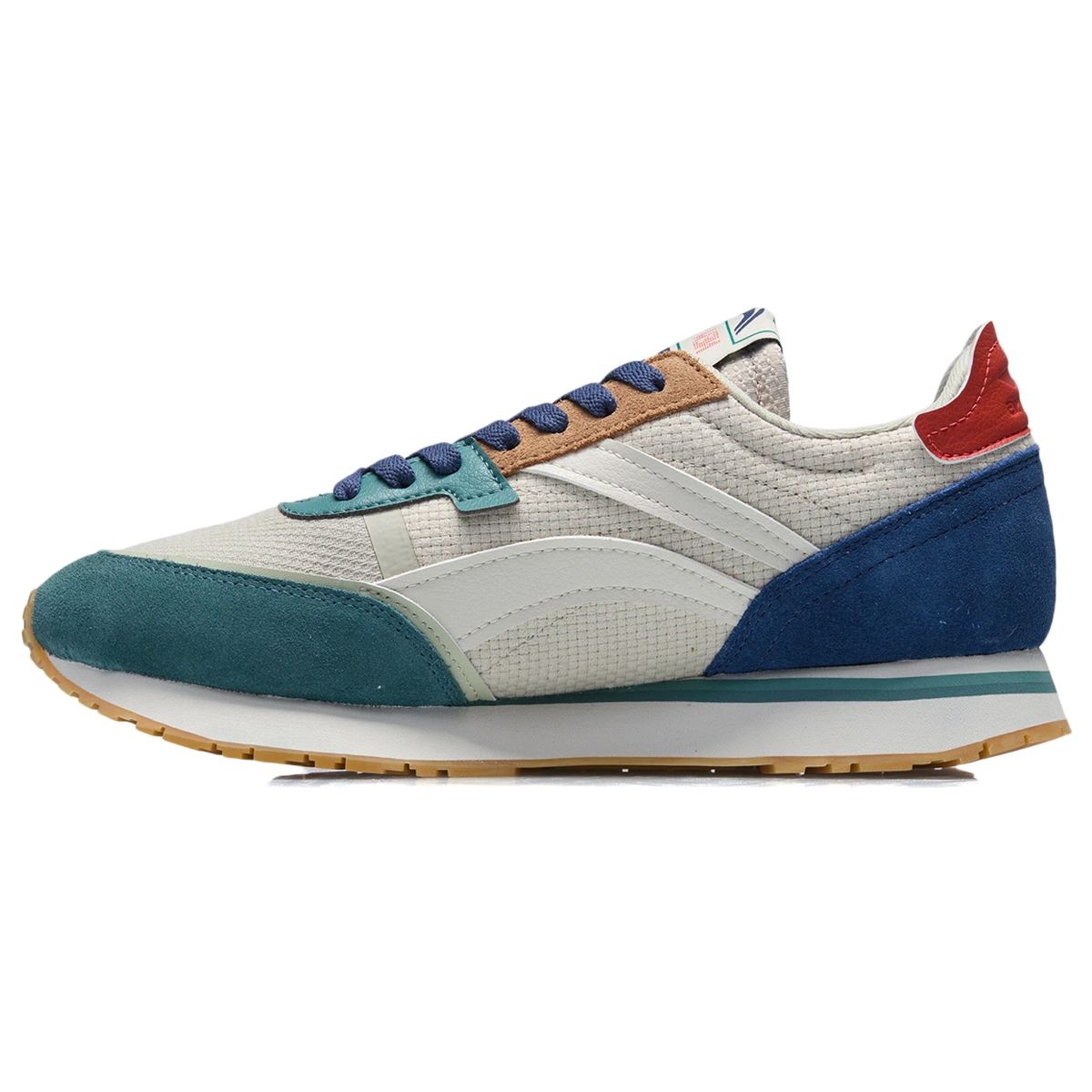 

Кроссовки мужские Li Ning Wind Rider Non-Slip Durable Low-Top Running Shoes Gray Green AGCR195-9