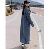 Women's Retro Long Sleeve Loose Denim Dress