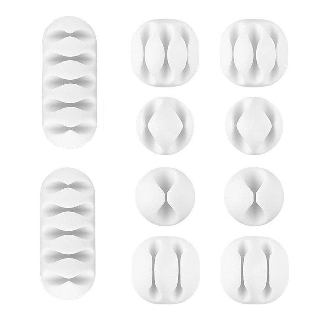 2021 NEW USB Cable Organizer Silicone Cable Winder Desktop Tidy Management Clips Cable Holder for Mouse Headphone Wire Organizer