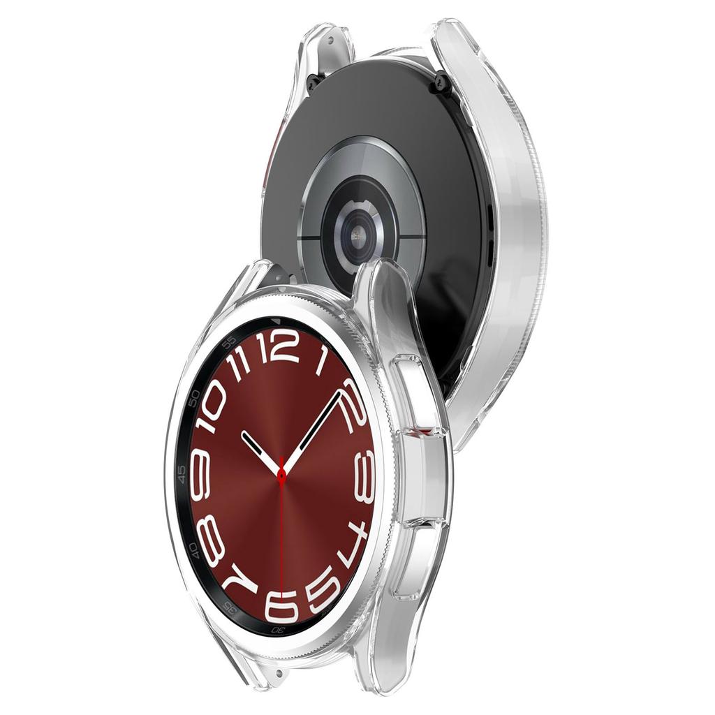 Smartwatch-Stoßstangenabdeckung für Uhr 6Classic 43 mm/47 mm Schutzhülle Halbabdeckung Gehäuseschale Armbanduhrenzubehör