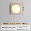 Wabi-Sabi Style Japanese Walnut Wall Lamp for Living Room, Bedroom, Hotel Entrance, or Corridor.