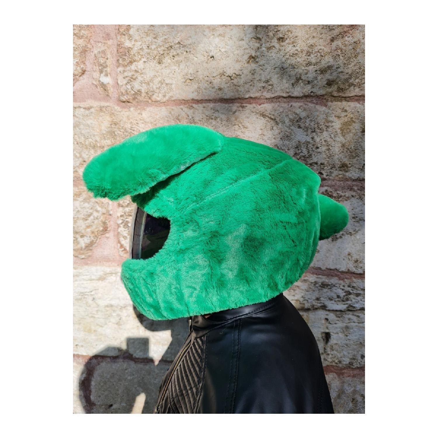 

Plush Helmet Covers Helmet Cover Helmet Decoration Helmet Accessories Helmet Protector Helmet Motorcycle зелёный